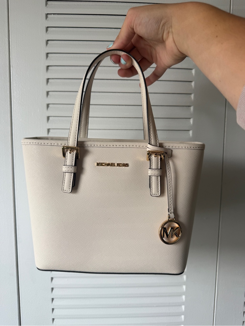 Michael Kors Jet Set XS Cream Bag